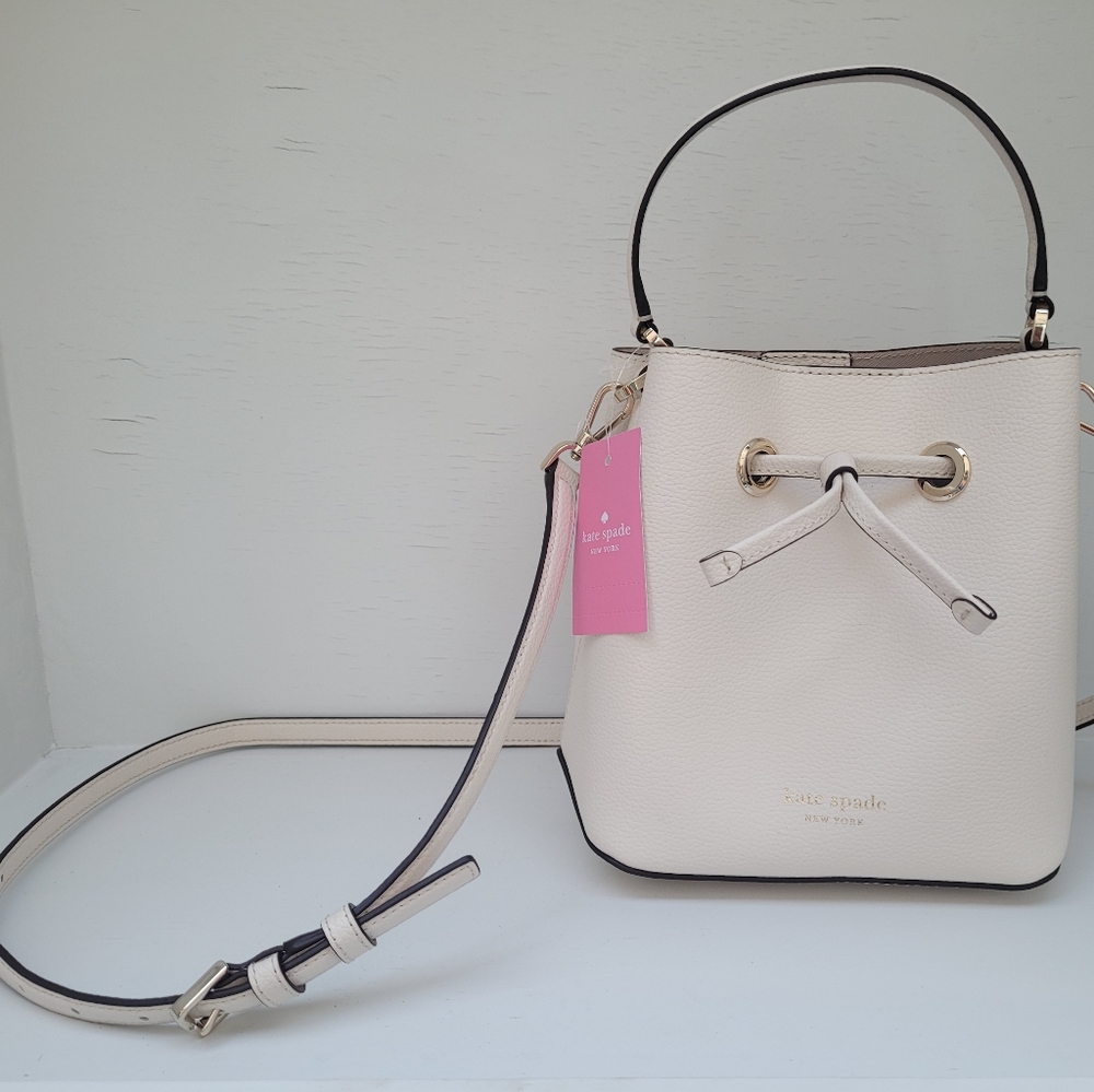 Kate Spade, White Eva small bucket bag